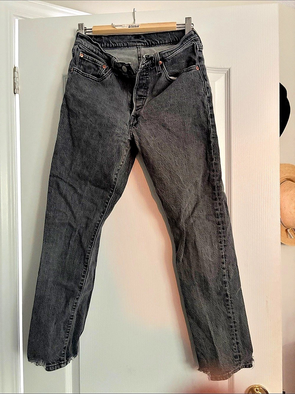 Levi's 501 Original Cropped Jeans grey wish Waist 28